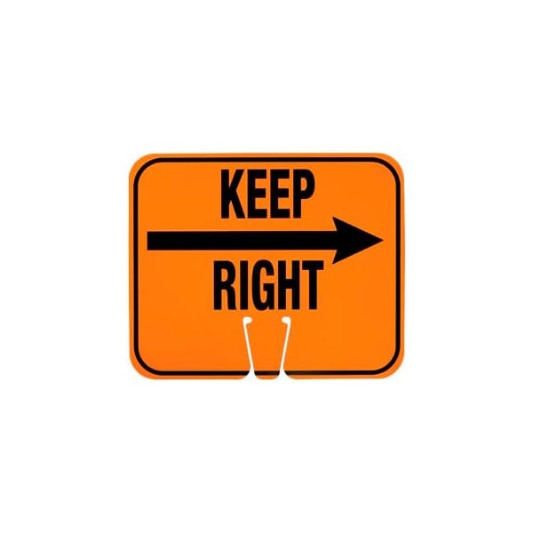 Cone Sign - Keep Right